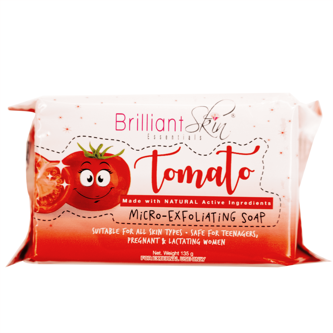 Tomato Micro Exfoliating Soap 135g Brilliant Skin Essentials Inc 6821