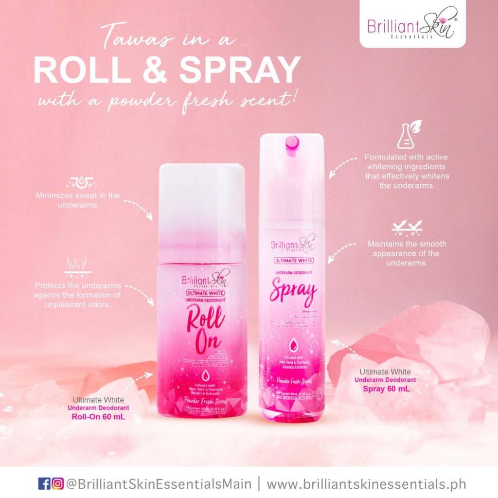 ROLL & SPRAY that you can use everyday! Brilliant Skin Essentials Inc.