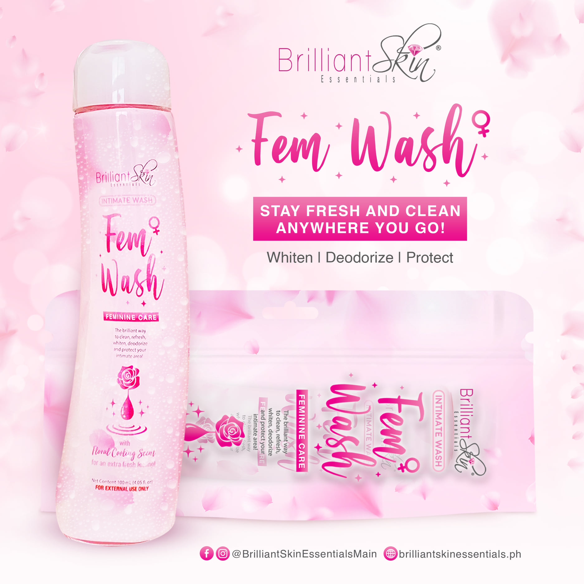 Whiten, deodorize, and protect your intimate area using Fem Wash Feminine  Care! - Brilliant Skin Essentials Inc.